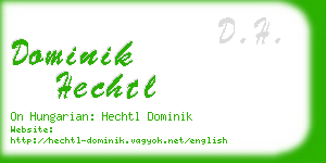 dominik hechtl business card